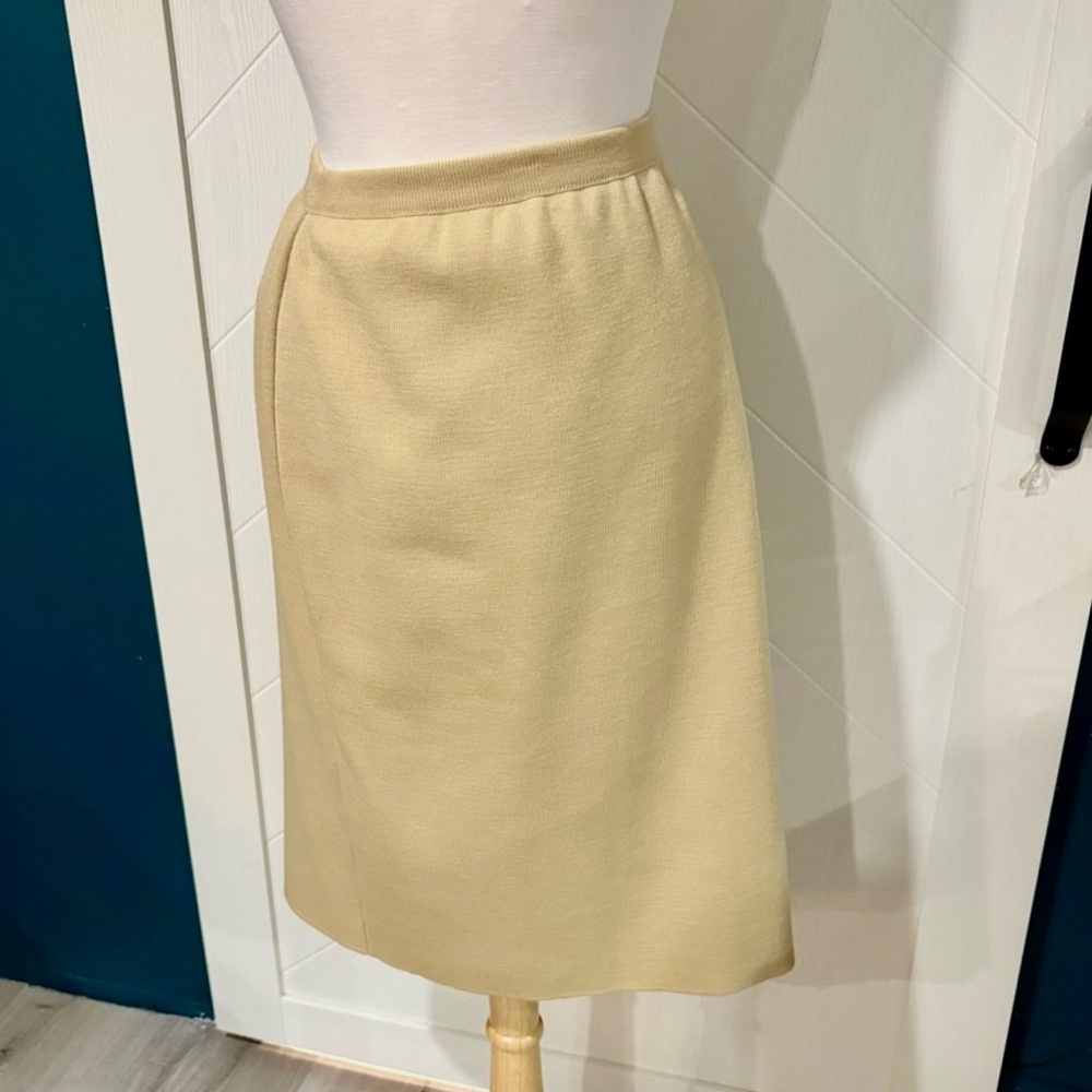 Elegant LUCIA vintage woolmark  pencil skirt, dark academia , preppy /Midi/Retro